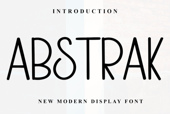 Abstrak: A Modern Sans Serif Review