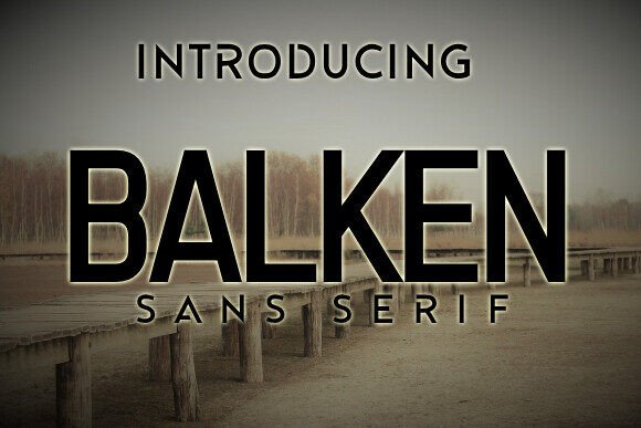 Balken: Stylish Sans Serif Font