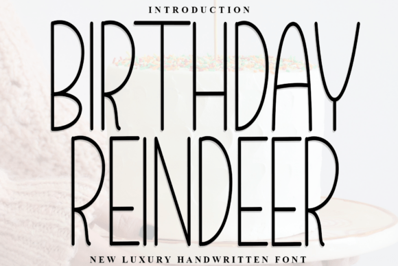 Birthday Reindeer Font