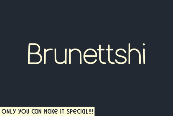 Brunettshi Rounded Font