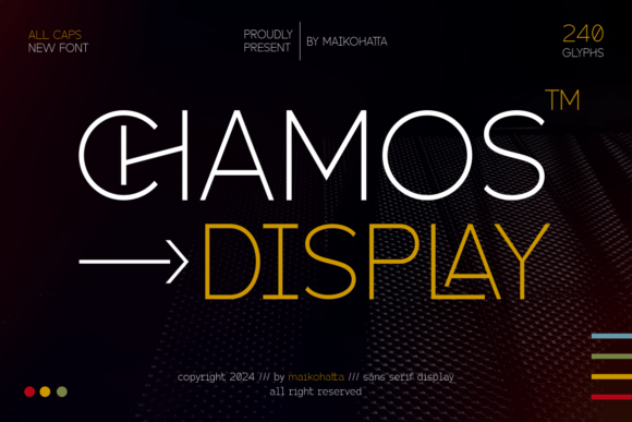 Chamos: A Stylish Sans Serif for Craft Creators
