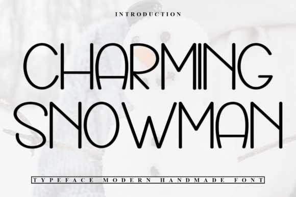 Charming Snowman Font for Festive Design