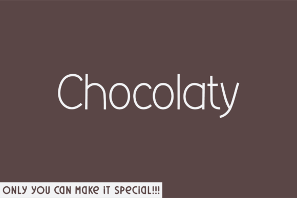 Chocolaty: A Handwritten Font for Makers