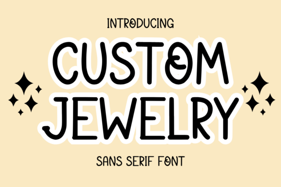 Custom Jewelry Font for Business