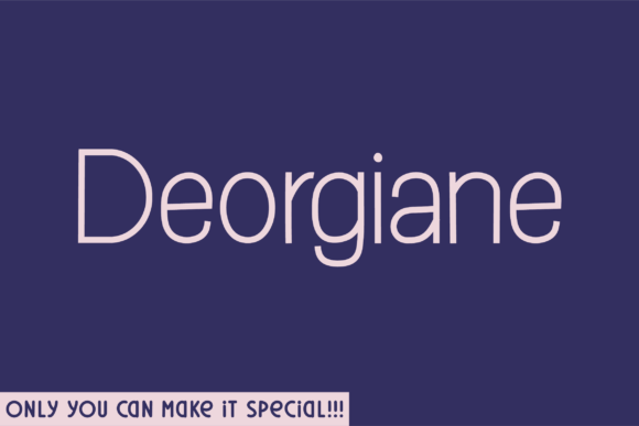 Deorgiane: A Font That Speaks Volumes