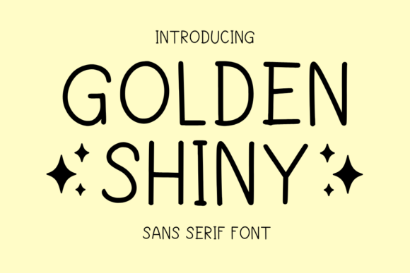 Golden Shiny Font
