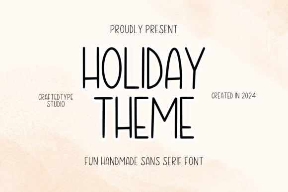 Holiday Theme Font for Web Design