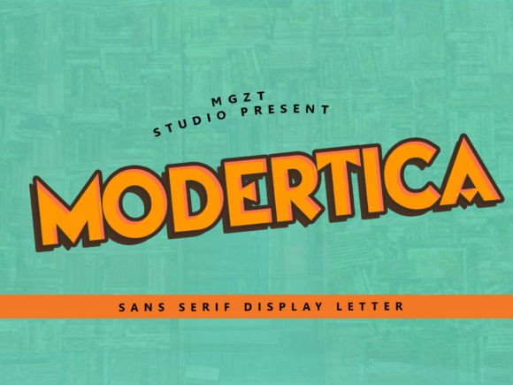 Modertica: A Balanced Sans Serif Font