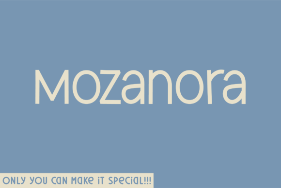 Mozanora: A Handwritten Font for Creative Web Design