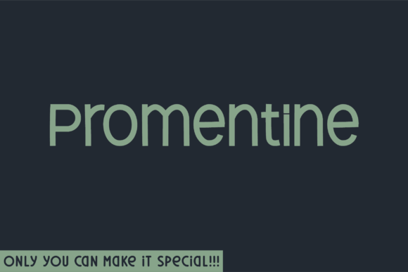 Promentine: Handwritten Font for Crafters