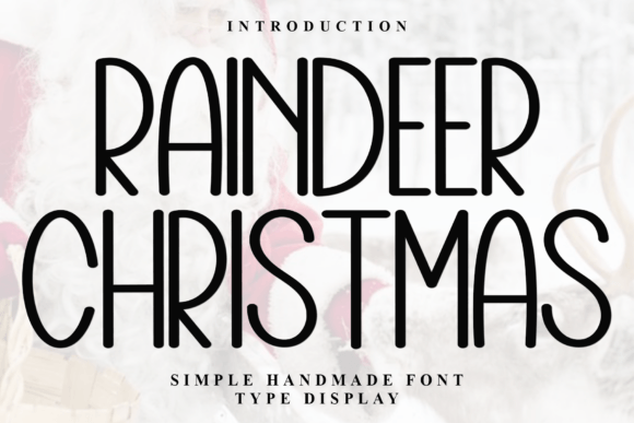 Raindeer Christmas Font for Web Design
