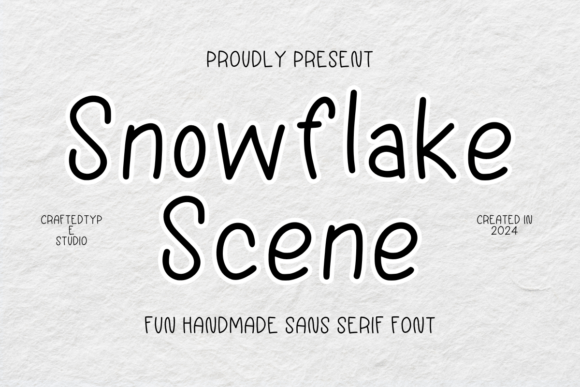 Snowflake Scene Font