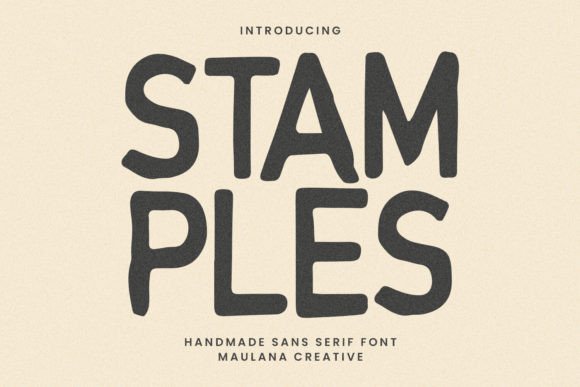 Stamples: A Friendly Font for Digital Marketing