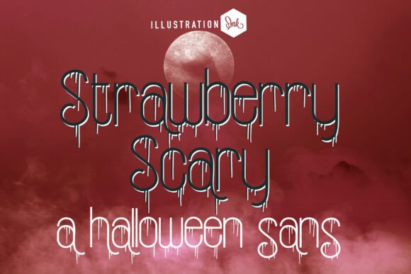 Strawberry Scary Font