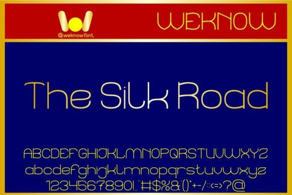 The Silk Road Font Review